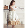 Prix ​​de gros fleur fille net robe longue maxi robe conception enfants longue robe de soirée en mousseline de soie